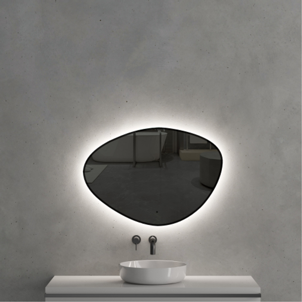 Зеркало AVS Люкс 85x60 черный 815-LK6085/LED/ИК-B3-6