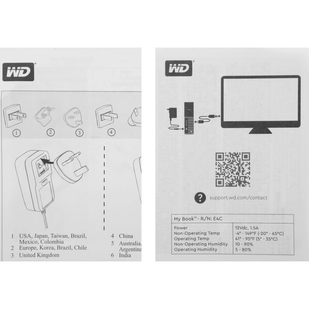Внешний HDD Western Digital Original 12.2Tb (WDBBGB0120HBK-EESN) черный
