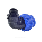 Отвод компрессионный ПЭ Дн 25х3/4"х90гр НР Ру16 VALFEX 1210012425034