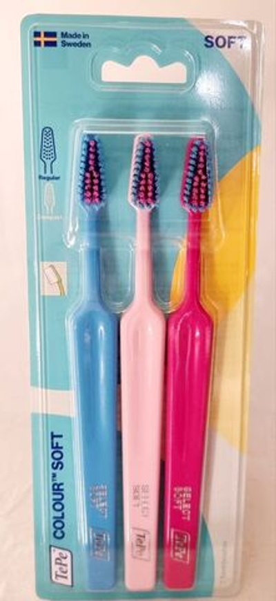 Зубная щеткаTePe Soft Color 3 шт (Из Финляндии)