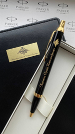 Шариковая ручка Parker IM Metal Black GT 