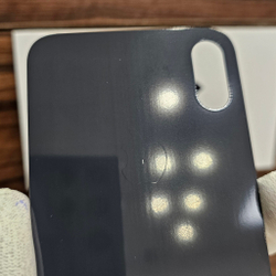 Крышка для iPhone X - задняя стеклянная панель "премиум качество" (чёрного цвета)