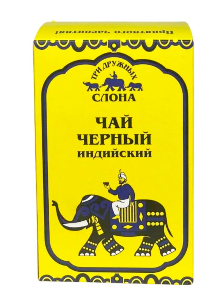 Чай черный индийский Три дружных слона 100 г x 48 шт