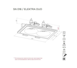 Светильник гипсовый встраиваемый Stellanova Elektra Duo sn018 305х185х52мм со светодиодной лампой MR16 GU10 2x7W 4000K Ra>80