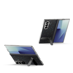 Чехол из кожи для смартфона Samsung Galaxy Z Fold 7, серия Stex Series (версия с вращающейся на 360 подставкой) от Dux Ducis
