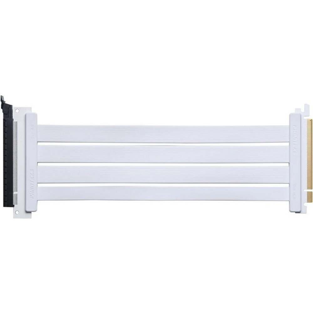 Райзер-кабель для вертикальной установки видеокарты PHANTEKS Flat Line Gen 4.0 White (PH-CBRS4.0_FL30_WT01_RU)