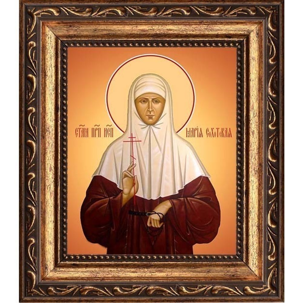 Мария Сохотская (Пошехонская) преподобноисповедница. Икона на холсте.