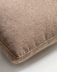 Подушка Blok из синели коричневого цвета, 60 x 60 см