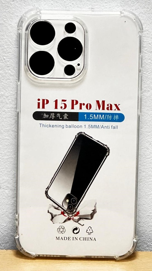 Чехол-накладка силикон 1.5мм i-Phone 15 Pro Max 6.7" прозрачный