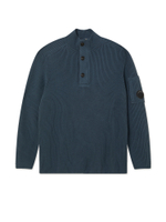 Мужской Свитер (Half-button) Full Rib Cotton Half Button Lens