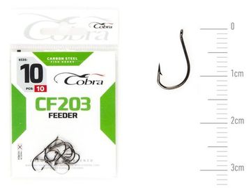 Крючки Cobra FEEDER CF203  №10, 10 шт.