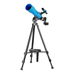Телескоп BRESSER JUNIOR 70/400 в синем рюкзаке (8850610WXH000) - вид спереди с искателем