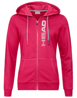 Женская Кофта теннисная Head Club Greta Hoodie FZ W - Розовый