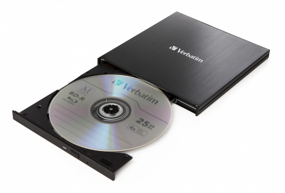 Привод внешний Verbatim External Slimline Blue-ray Writer USB-С 3.2 Gen 1