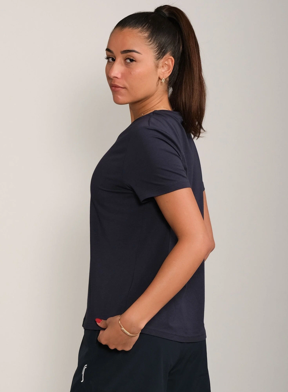 Женская футболка RS Paris Relaxed Tee (Navy/White,st) (242W014926/000)