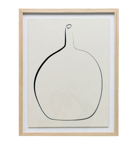 Постер “Drawing Vase” с дубовой рамой
