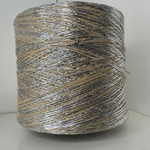HAREM - Luxury Production by Ri.Go.; 88% хлопок, 12% фольга; 240м/100гр; col.1680, цвет: крем-брюле, фольга серебро MP
