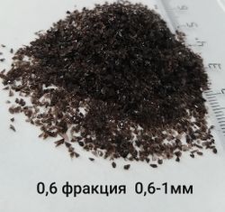Стеклянная крошка Черная фракция 0.6