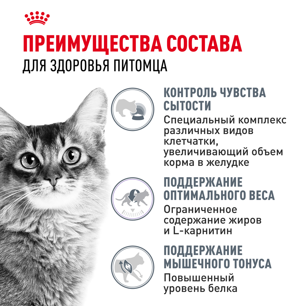 Royal Canin Light Weight Care Лайт вейт кэа Корм сухой для взрослых кошек для профилактики избыточного веса 8кг