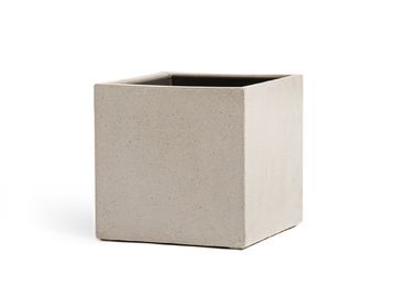 Кашпо TREEZ Effectory - серия Beton - Куб