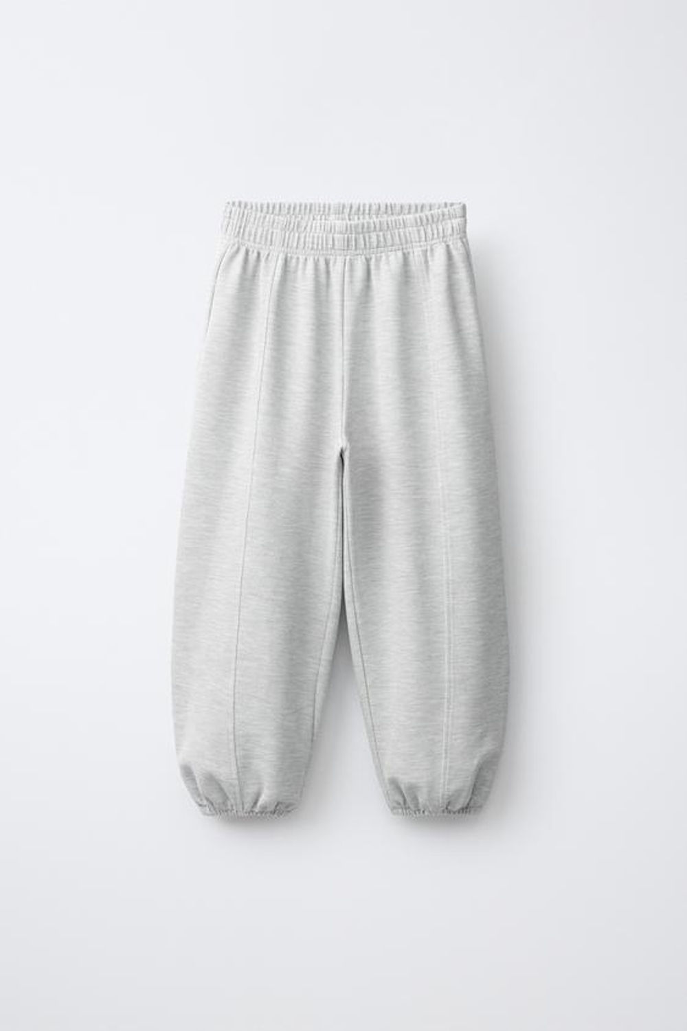 ZARA ДЖОГГЕРЫ ВАФЕЛЬНОЙ ФАКТУРЫ GYM, СЕРЫЙ МЕЛАНЖ