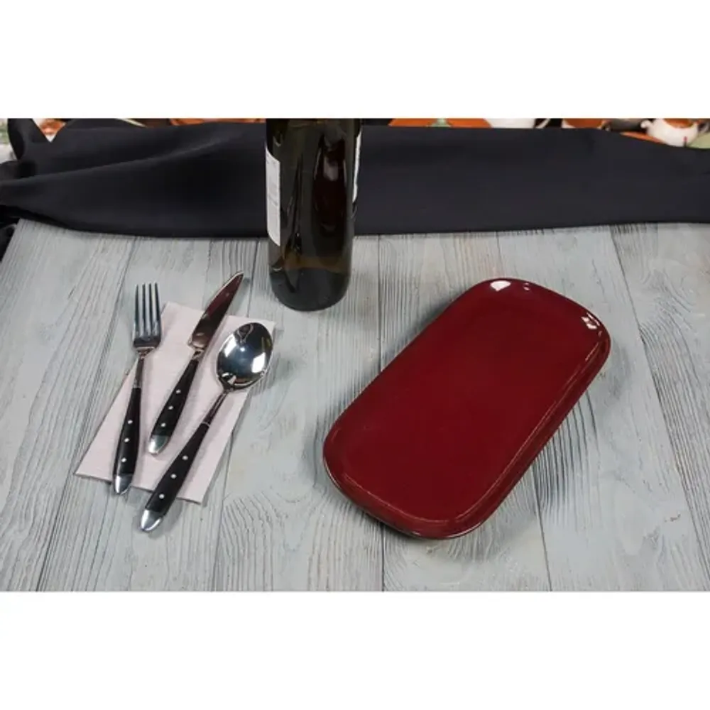 Блюдо овальное 29,2*14 см h2 см Evolution Dark Red P.L. Proff Cuisine [1]