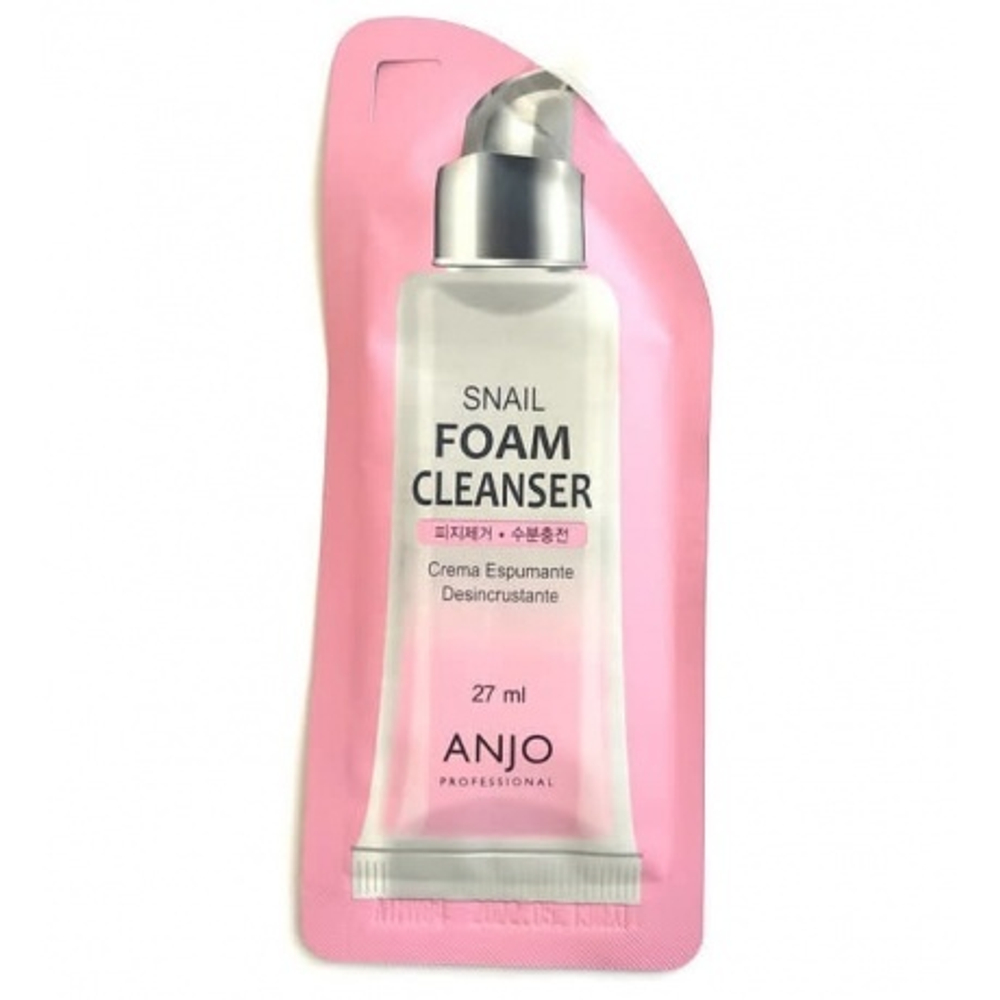 Anjo Professional Foam Cleansing Snail Пенка для умывания с экстрактом муцина улитки, 27 мл