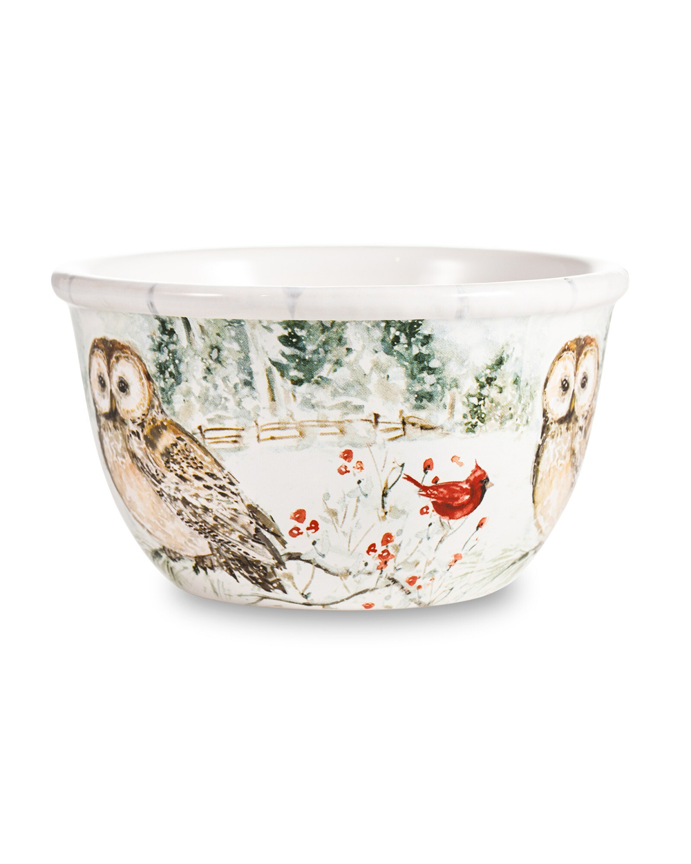 Салатник порционный 13см Certified International Зимняя прогулка Сова