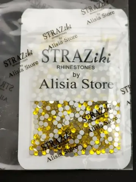 Стразы холодной фиксации стекло ss16 Citrine