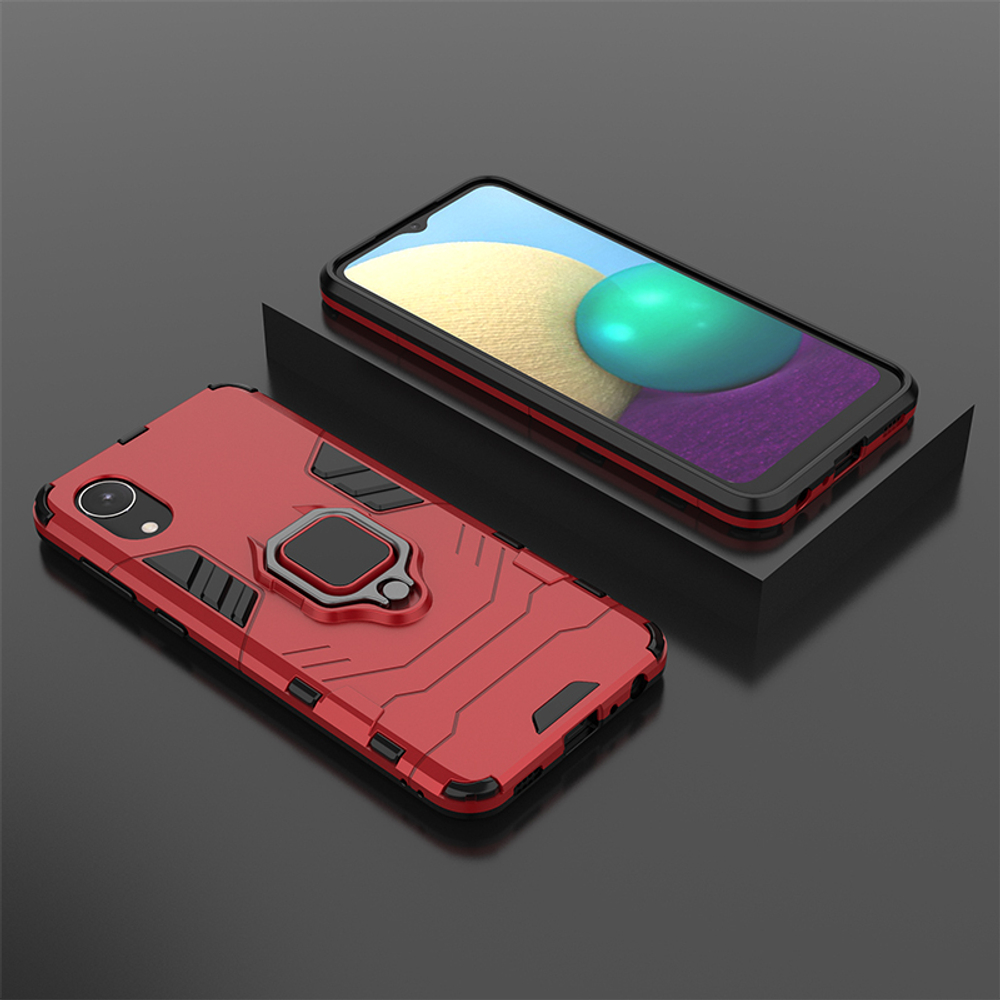 Противоударный чехол с кольцом Panther Case для Samsung Galaxy A03 Core