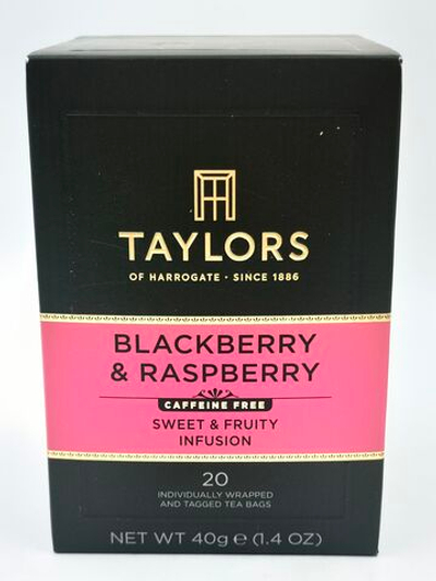 Чай травяной TAYLORS с ежевикой и малиной, 20 пакетиков, 40 г (Великобритания)