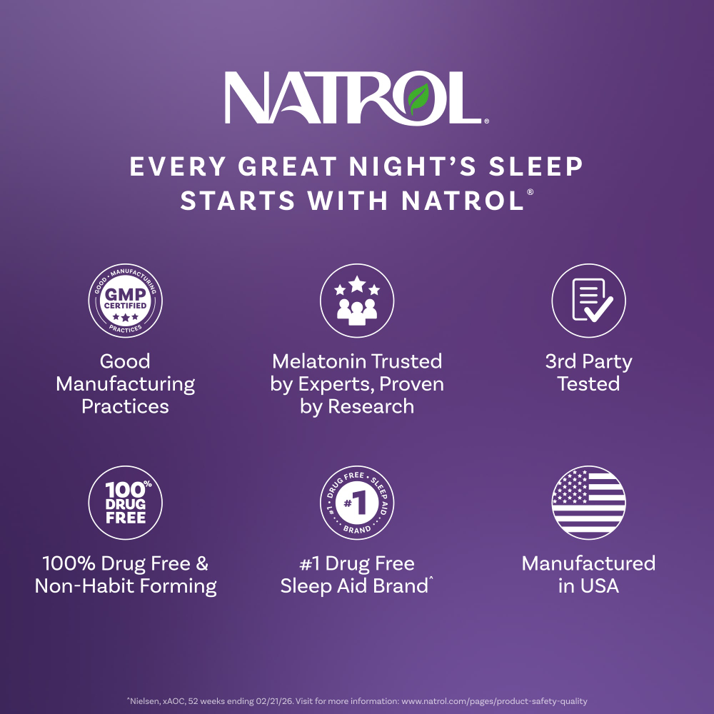 Natrol, мелатонин + 5-HTP, с замедленным высвобождением, 60 двухслойных таблеток