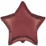 Шар (18''/46 см) Звезда, Ройбуш, Сатин, 1 шт.