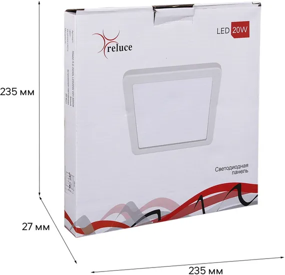 Светодиодная панель 70602-9.0-001OL LED20W WH 4000K Reluce