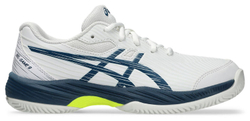 детские Кроссовки теннисные Asics Gel-Game 9 GS Clay/OC - white/mako blue