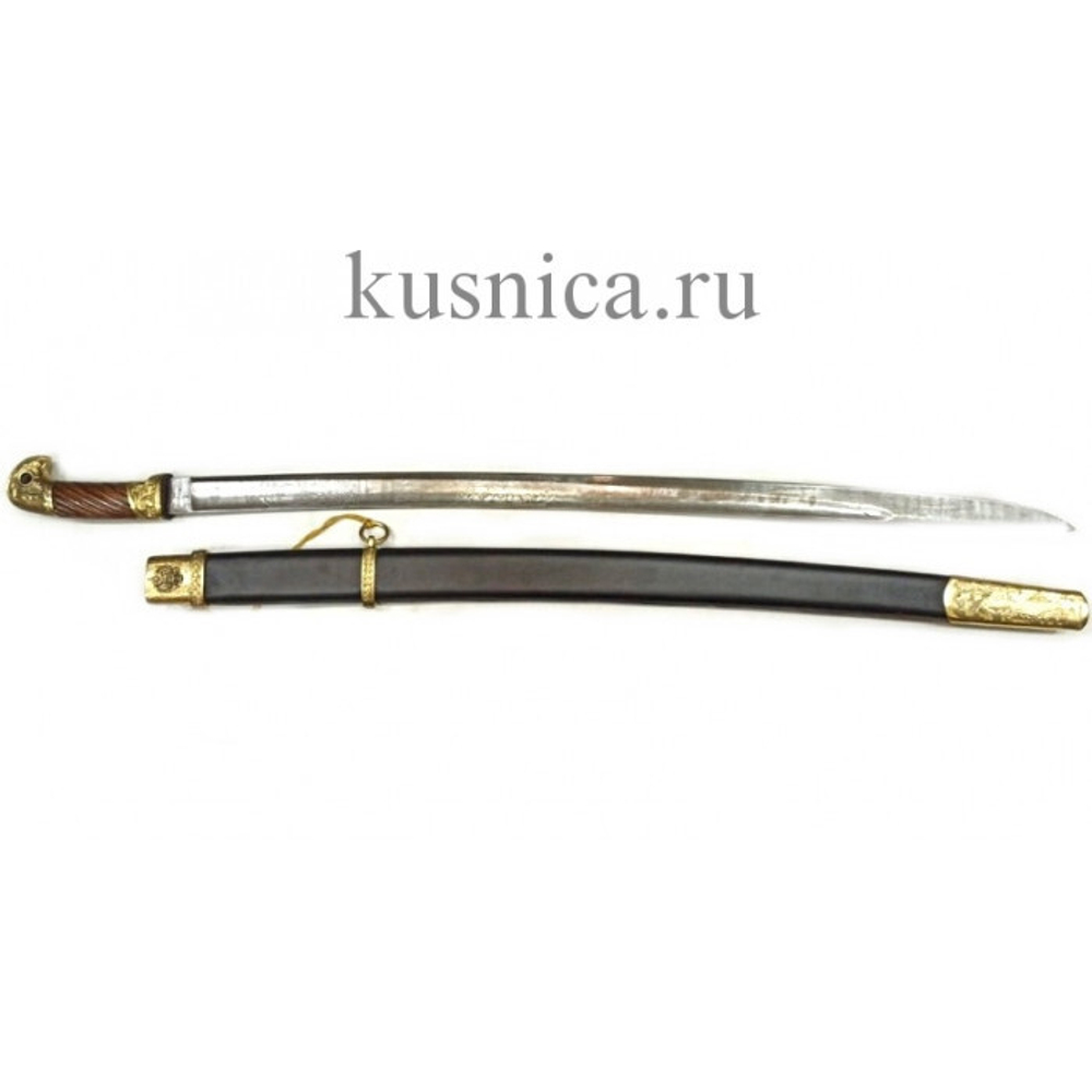 Шашка казачья образца 1881г. клинок дамасская сталь арт.Р1Д