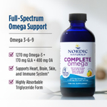 Nordic Naturals, Complete Omega, с лимонным вкусом, 237 мл (8 жидк. унций)