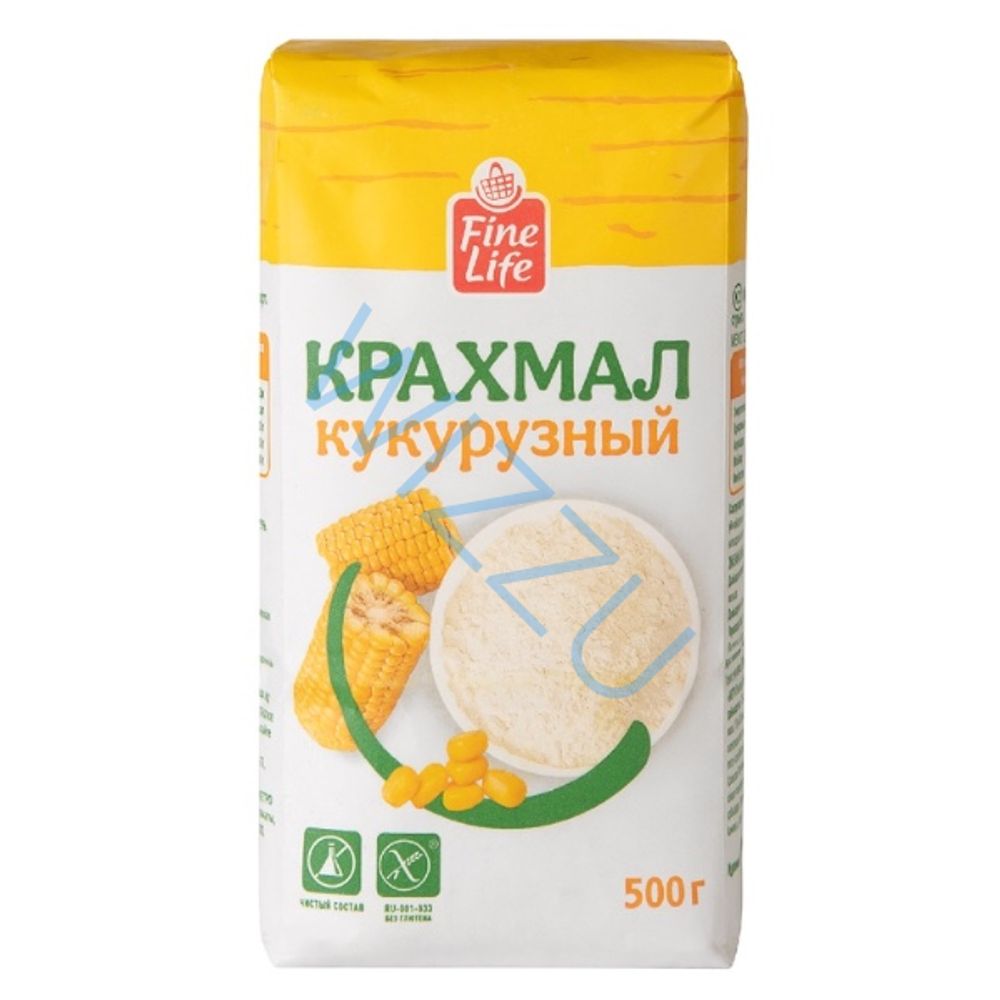 500Г КРАХМАЛ КУКУРУЗНЫЙ FINE LIFE БЕЗ ГЛЮТЕНА