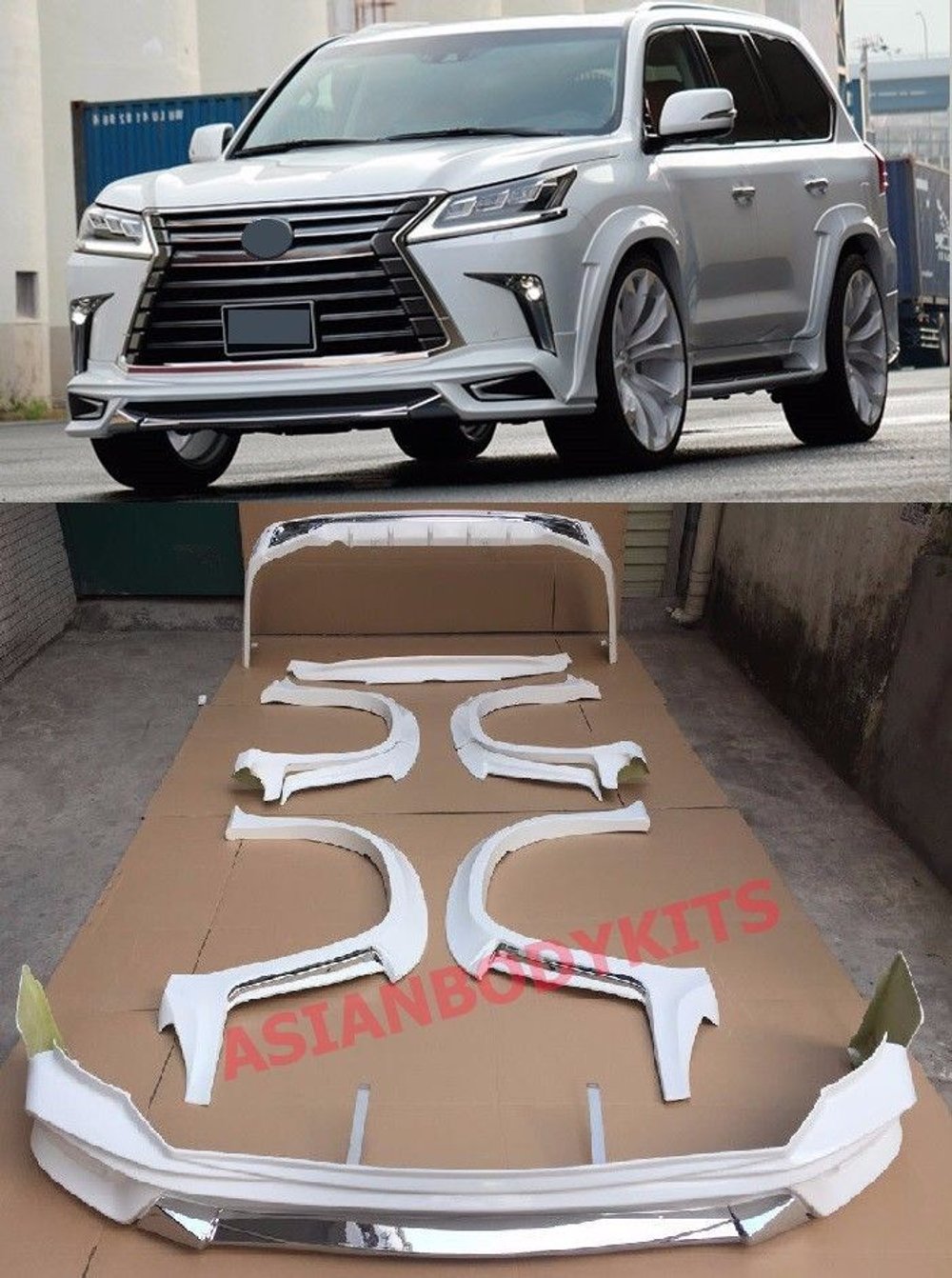 Широкий обвес W-style для Lexus LX570 2016 Лексус
