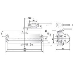 Доводчик дверной DORMA TS-77/3 белый