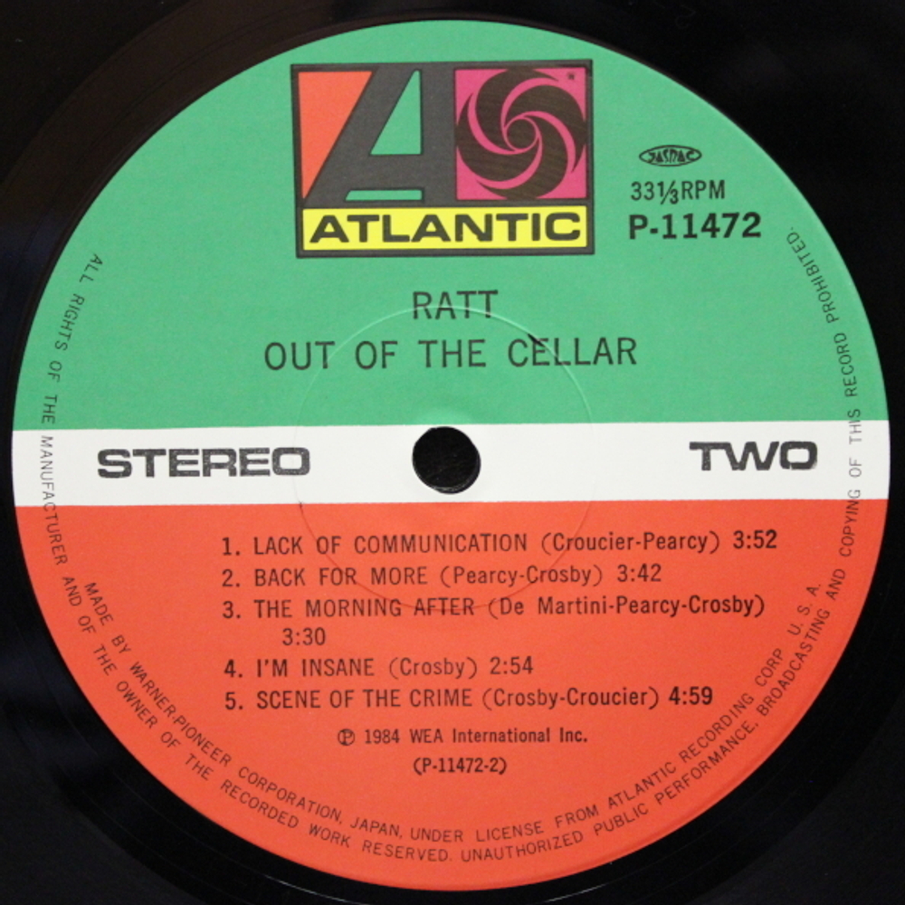 Ratt / Out Of The Cellar (LP)