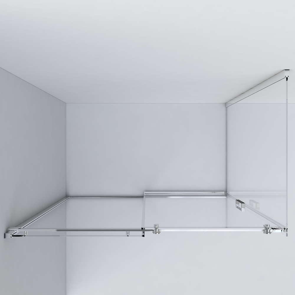 Душевой уголок Комо (Como) VSR-1C1015CL, 1500*1000, хром, стекло прозрачное,