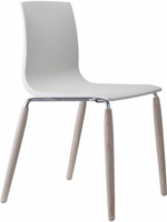 Стул пластиковый Scab Design Natural Alice, беленый ясень, лен