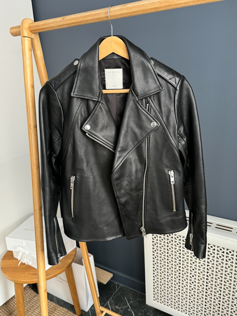 Кожаная куртка Sandro, Xs