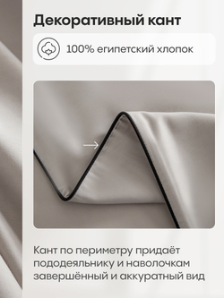 Комплект постельного белья Однотонный Сатин Элитный OCE002
