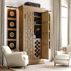 Шкаф Restoration Hardware Бекстрит коричневый США интерьер