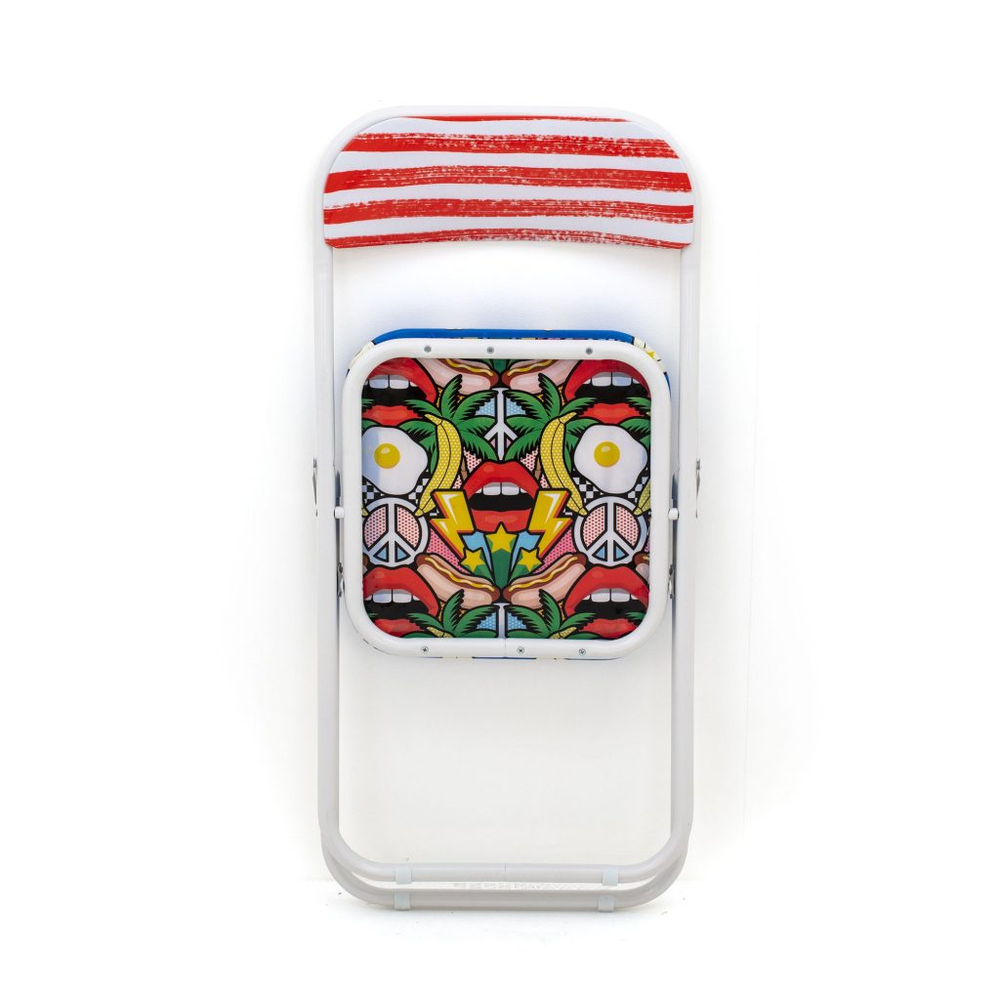 Складной стул Seletti Pop Corn, синий