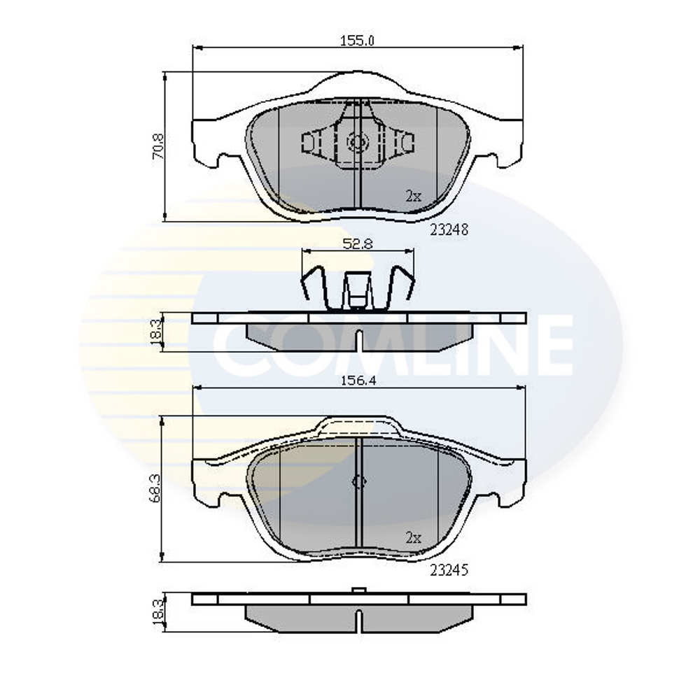 COMLINE - CBP01116-CML - Brake Pad Set, disc brake