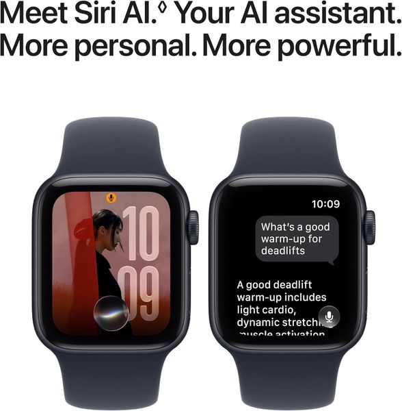 Умные часы Apple Watch SE 3 40 мм из алюминия цвета «тёмная ночь», спортивный ремешок цвета «тёмно-синий» (S/M)