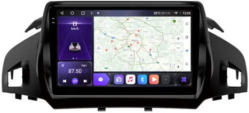 Магнитола для Ford Kuga 2 2013-2019 - Kuberg OL-9203-1 QLed+2K, Android 12, Быстрая, CarPlay, 4G SIM-слот
